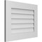 Ekena Millwork Vertical Surface Mount PVC Gable Vent: Non-Functional, w/ 3-1/2"W x 1"P Standard Frame, 26"W x 20"H GVPVE26X2001SN - alternate 2